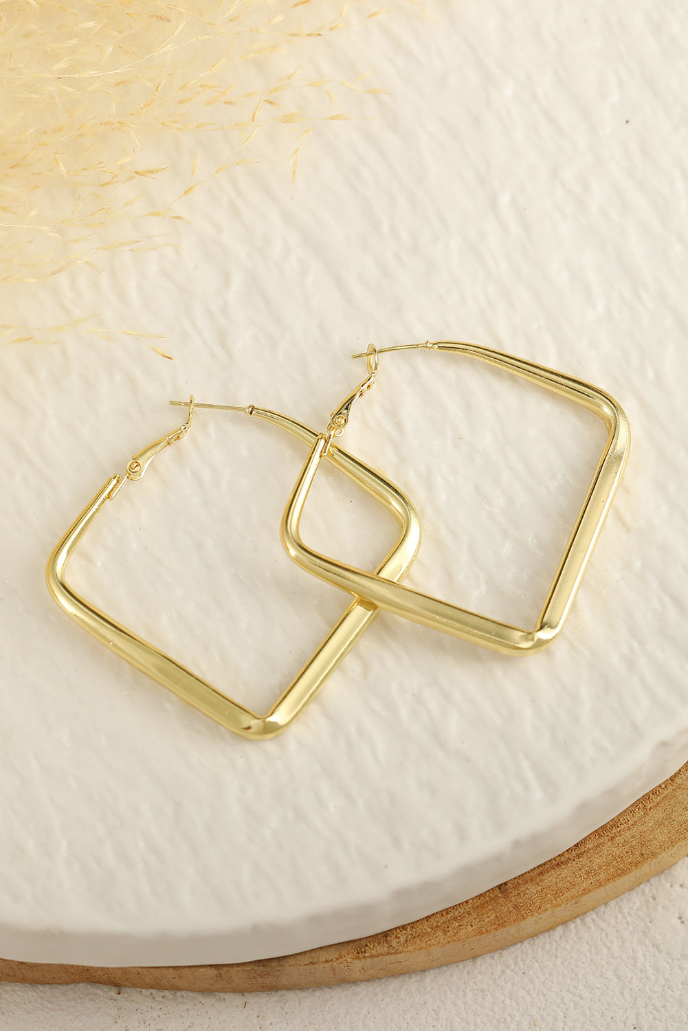 Chunky Square Hoop Earrings