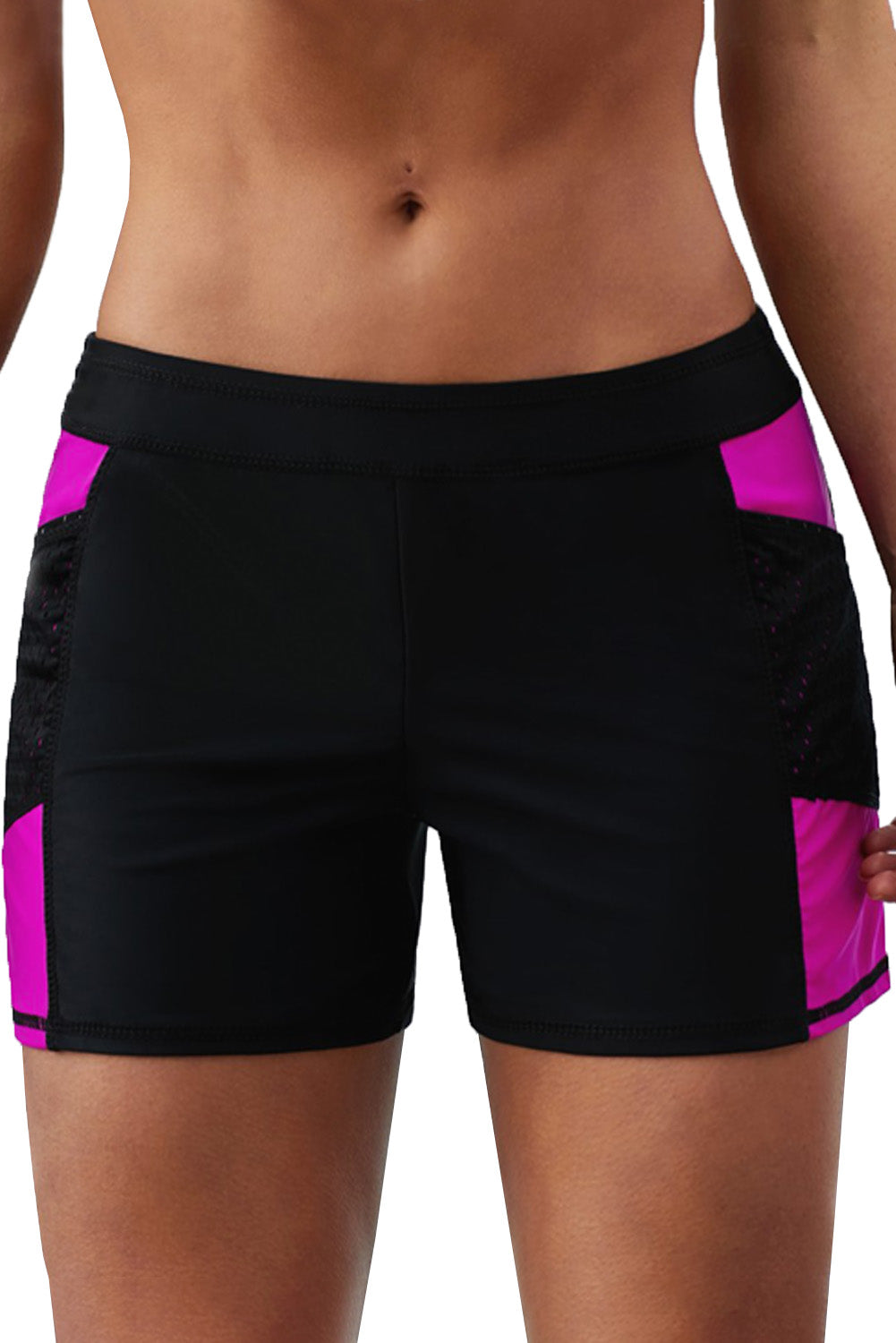 Rosy Side Mesh Insert Sports Boardshort