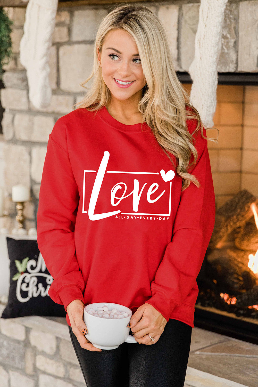 Valentine's Day Love Graphic Sweatshirt