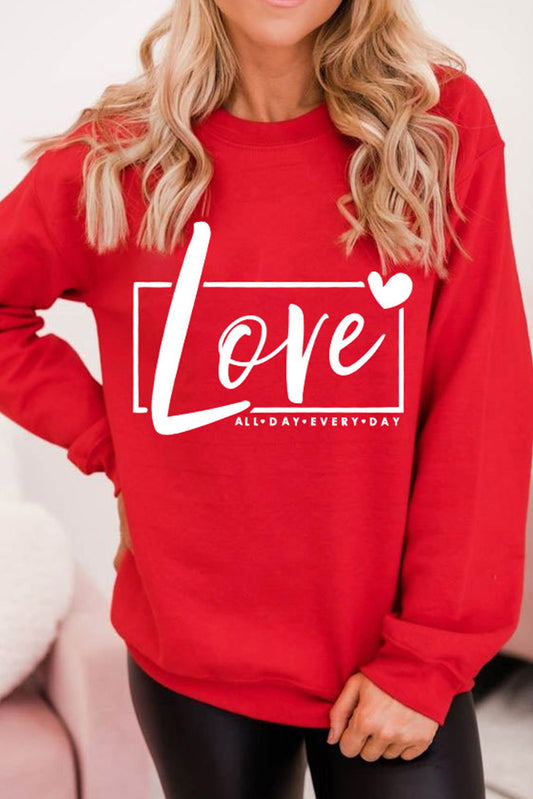 Valentine's Day Love Graphic Sweatshirt