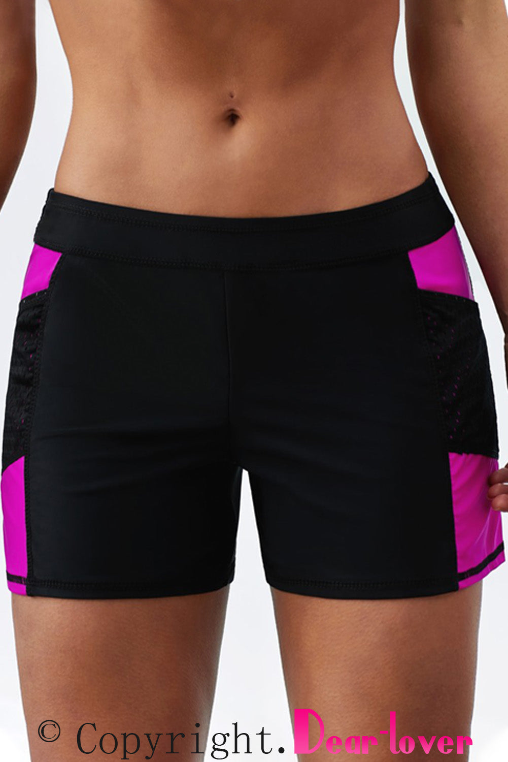 Rosy Side Mesh Insert Sports Boardshort