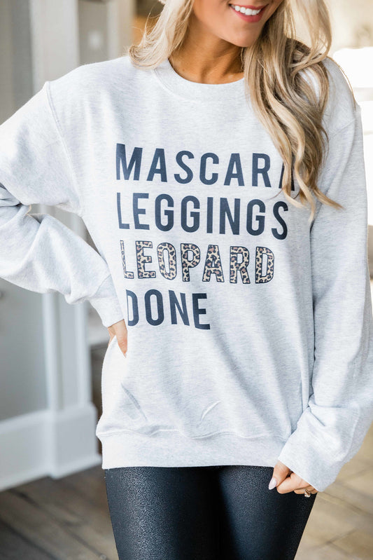 Letters Graphic Loose Sweatshirt