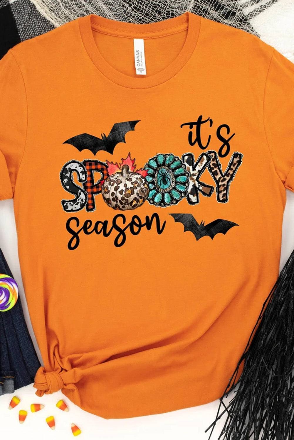 It's Spooky Season Graphic Print Short Sleeve T Shirt