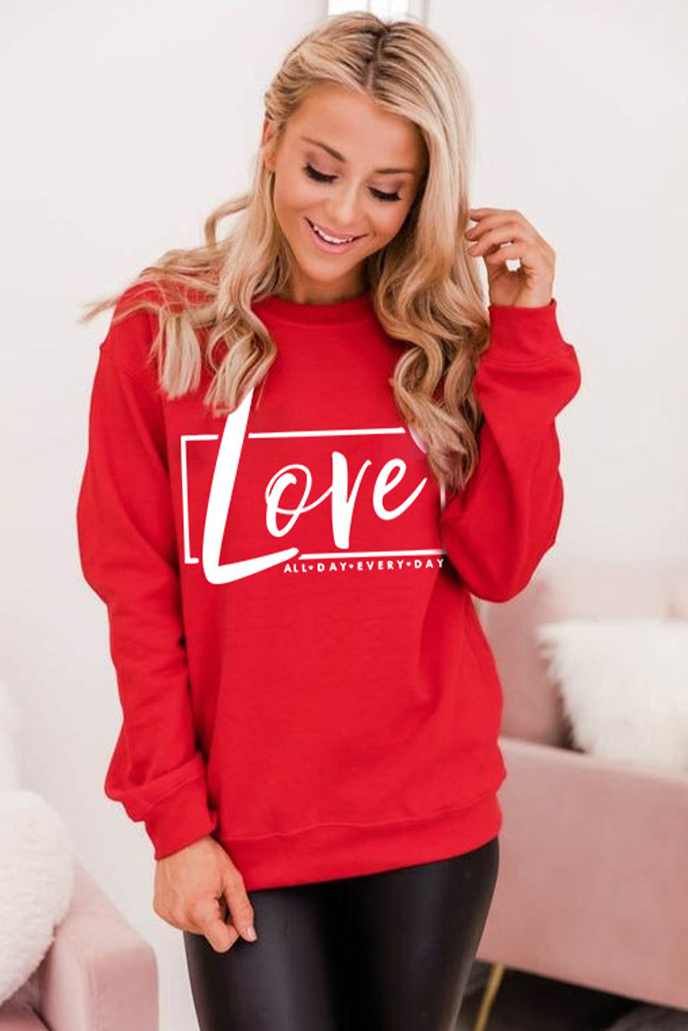 Valentine's Day Love Graphic Sweatshirt