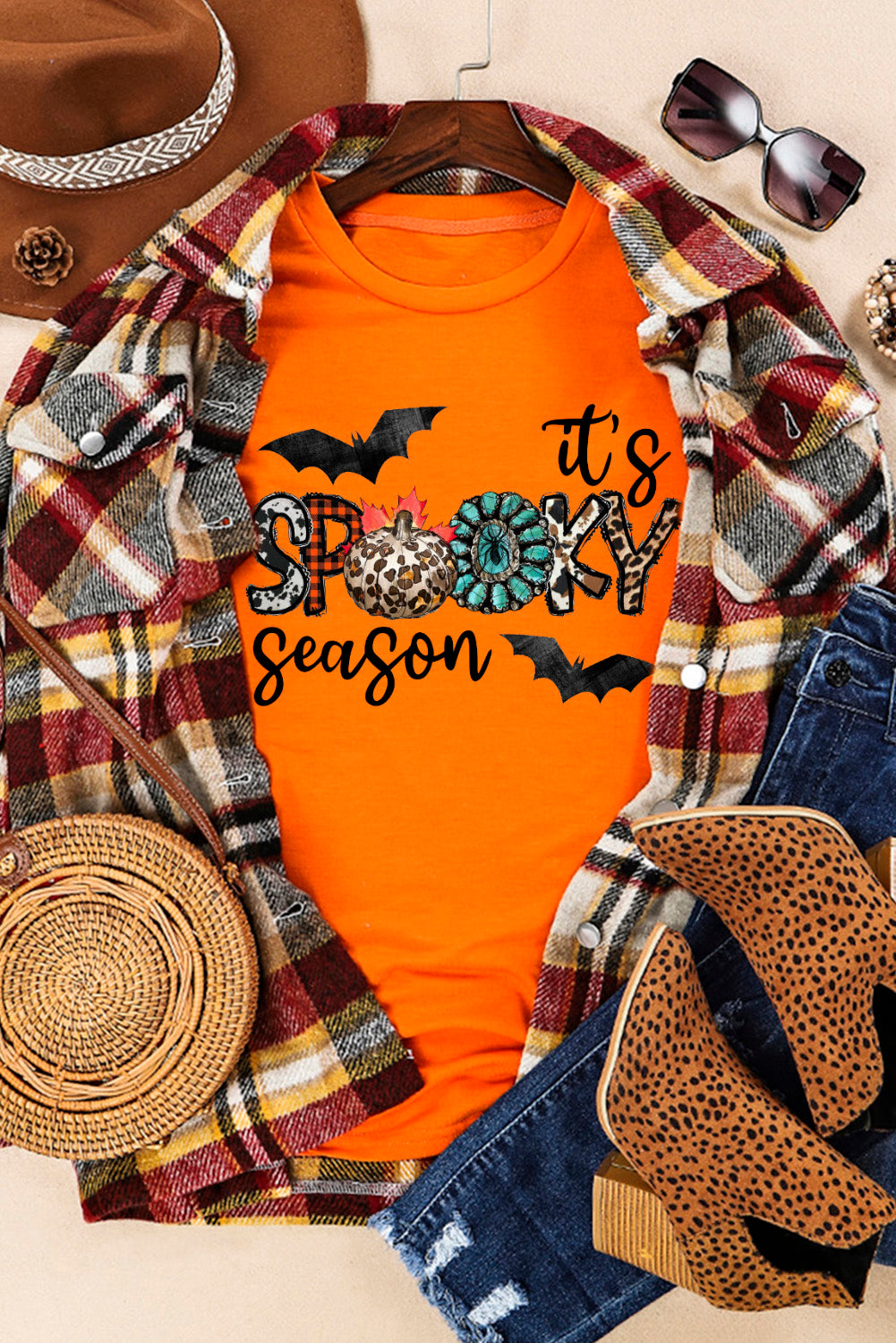 It's Spooky Season Graphic Print Short Sleeve T Shirt