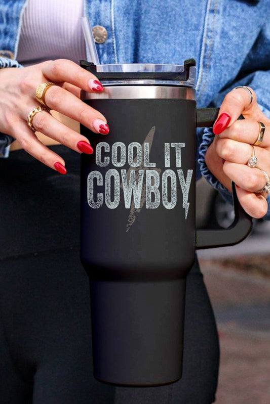 COOL IT COWBOY Lightning Print Stainless Steel Insulate Cup 40oz