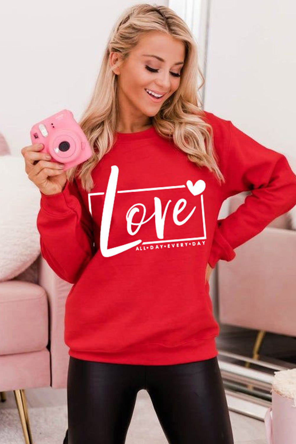 Valentine's Day Love Graphic Sweatshirt