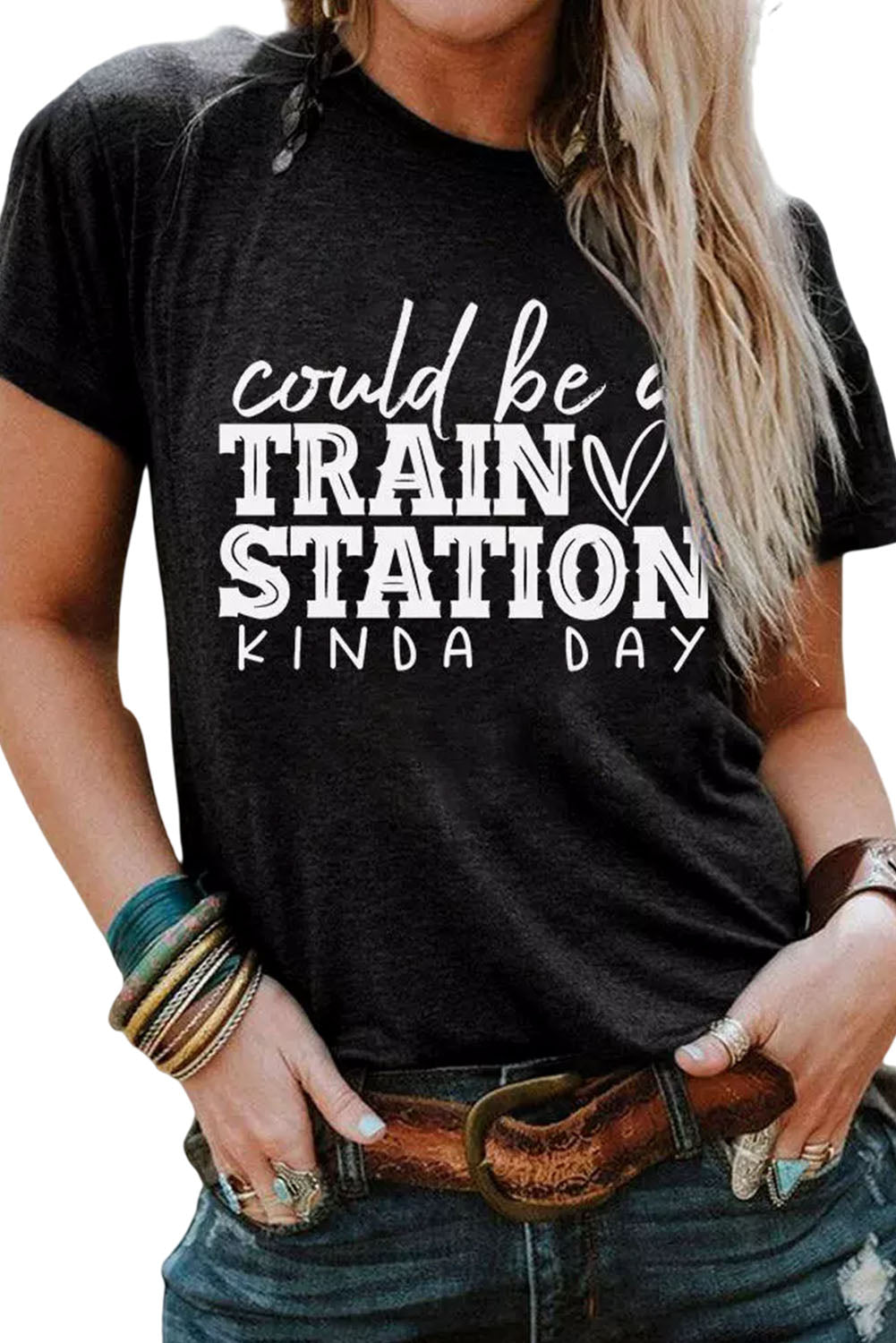 Could be a TRAIN STATION KINDA DAY Graphic Tee