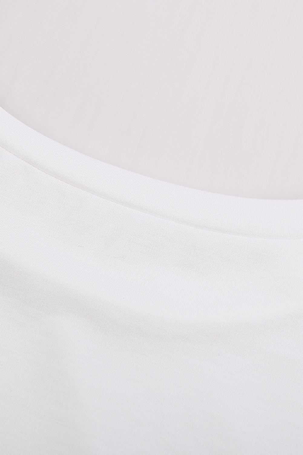 White Pocketed Tee with Side Slits