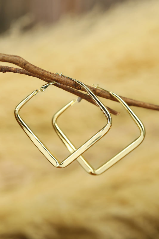 Chunky Square Hoop Earrings