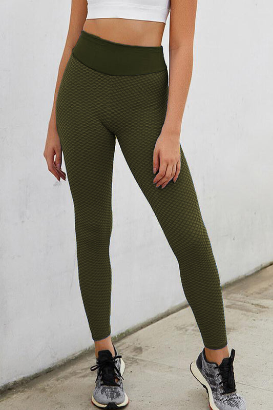 Light Green High Waisted Butt Lifting Yoga Gym Leggings