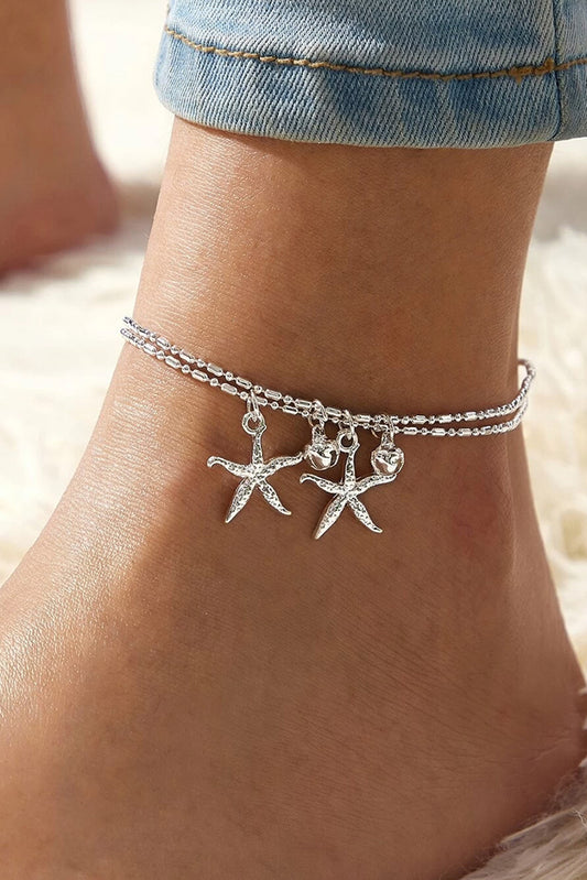 Starfish Bell Dual-Layered Anklet