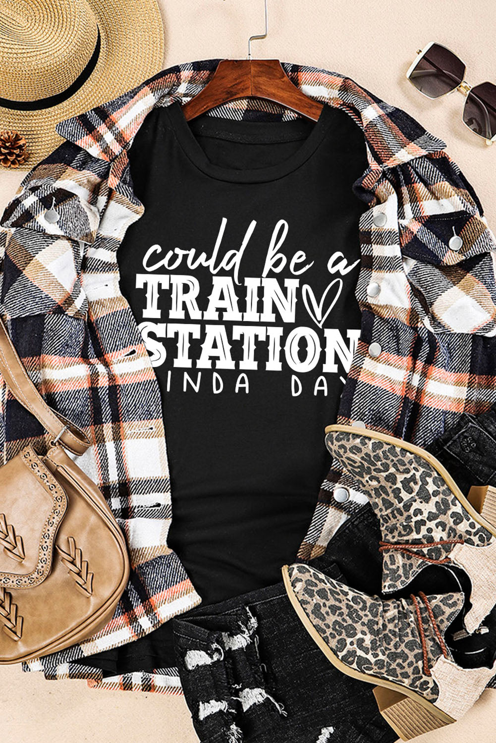 Could be a TRAIN STATION KINDA DAY Graphic Tee