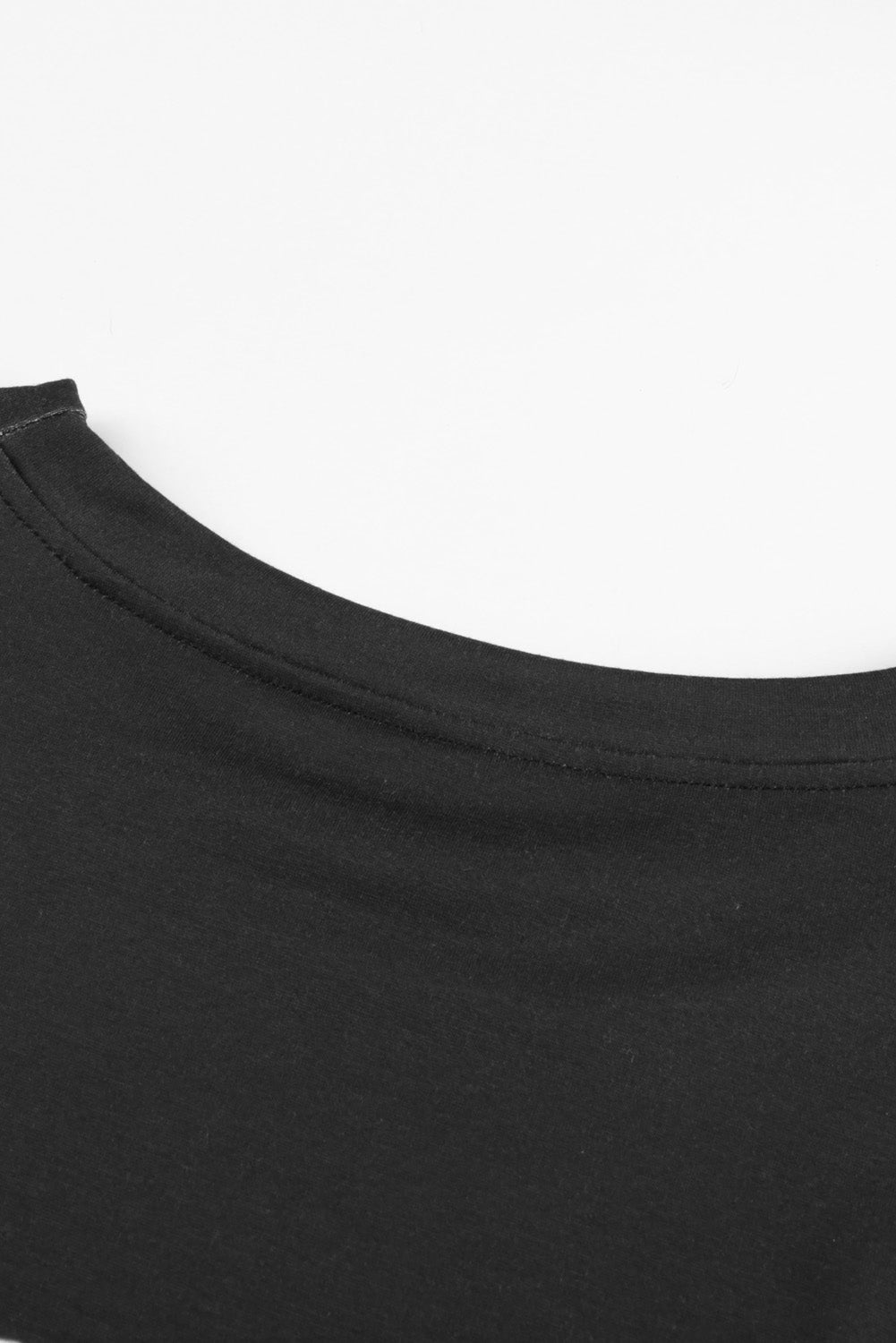 Black Striped Abstract Long Sleeve Casual Sweatshirt