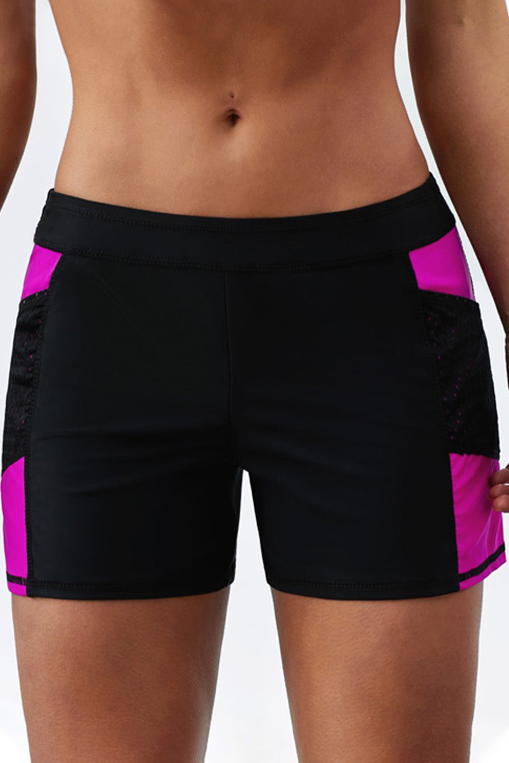 Rosy Side Mesh Insert Sports Boardshort