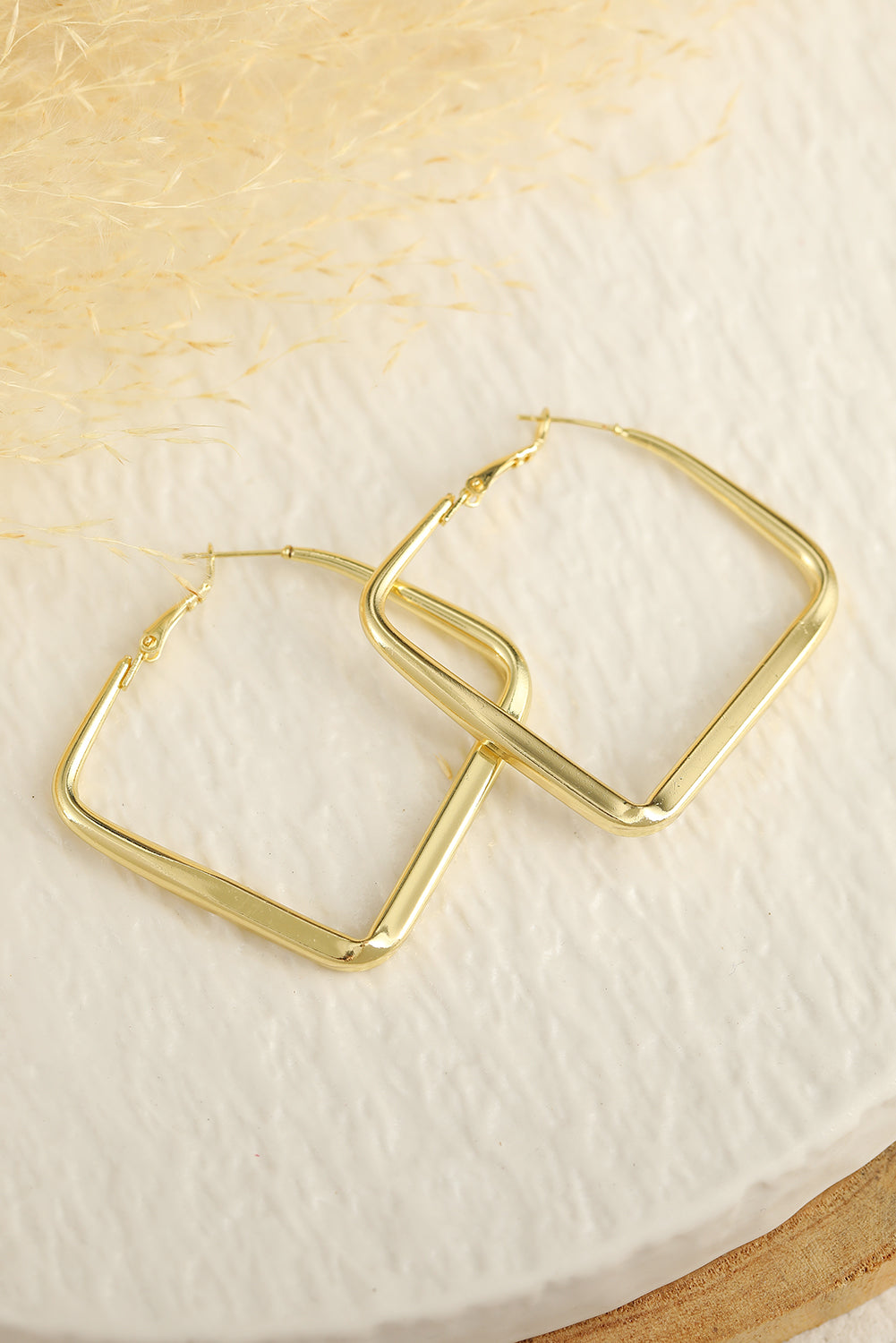 Chunky Square Hoop Earrings