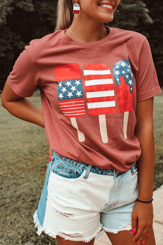 Patriotic Popsicles Short Sleeve Tee