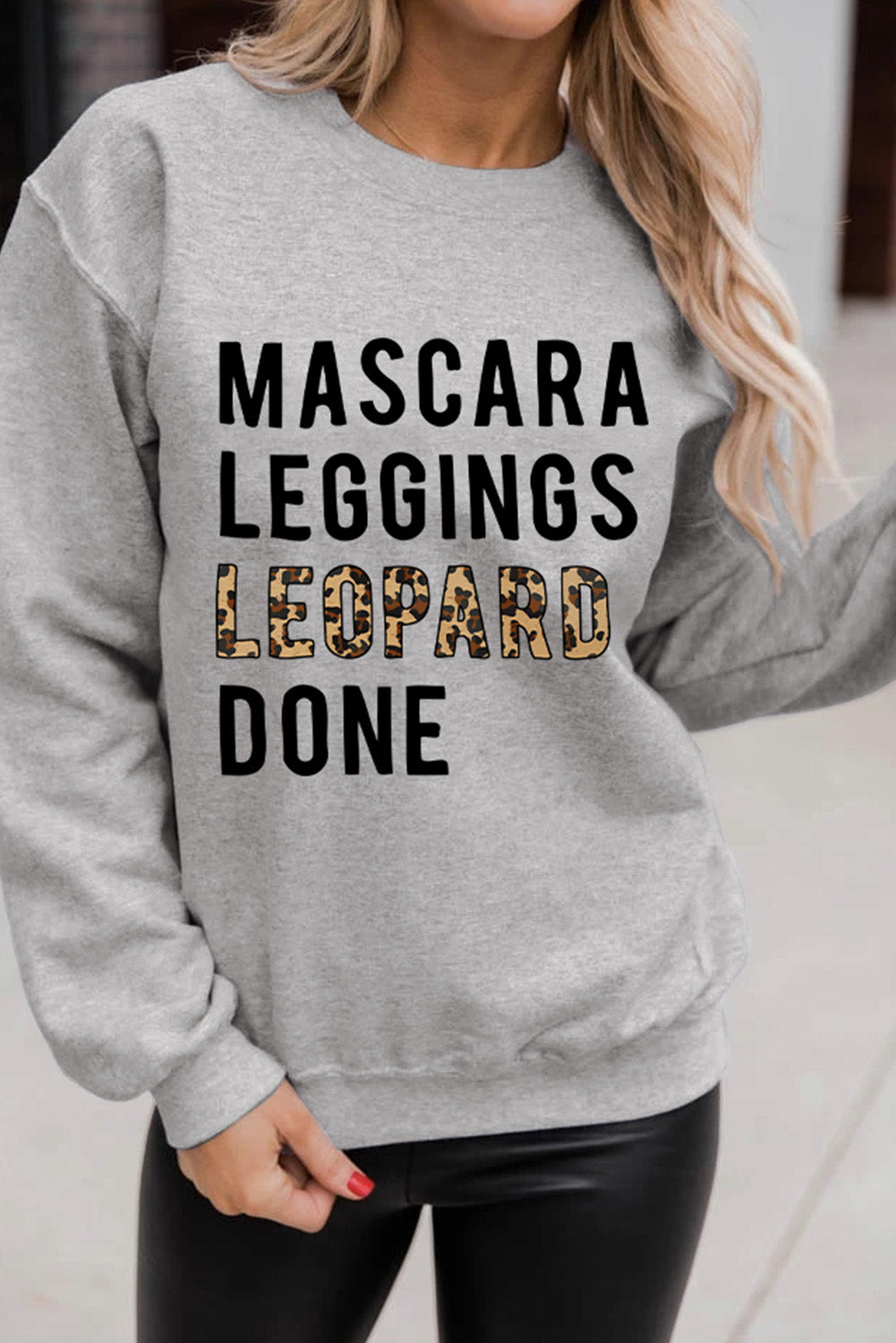 Letters Graphic Loose Sweatshirt