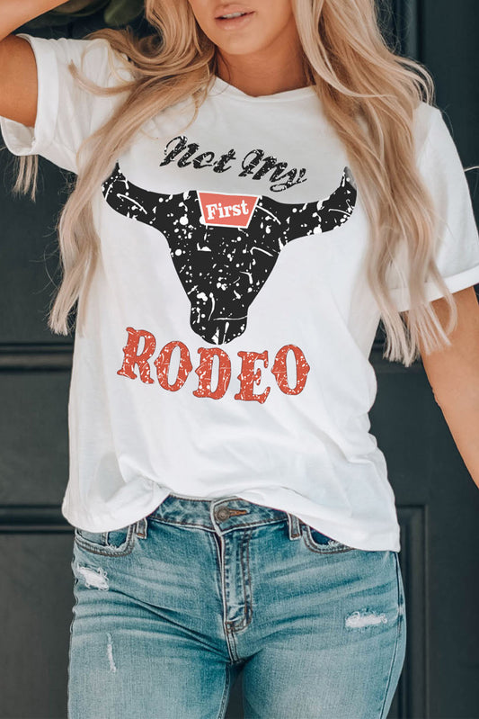 Not My Rodeo Bull Graphic T Shirt