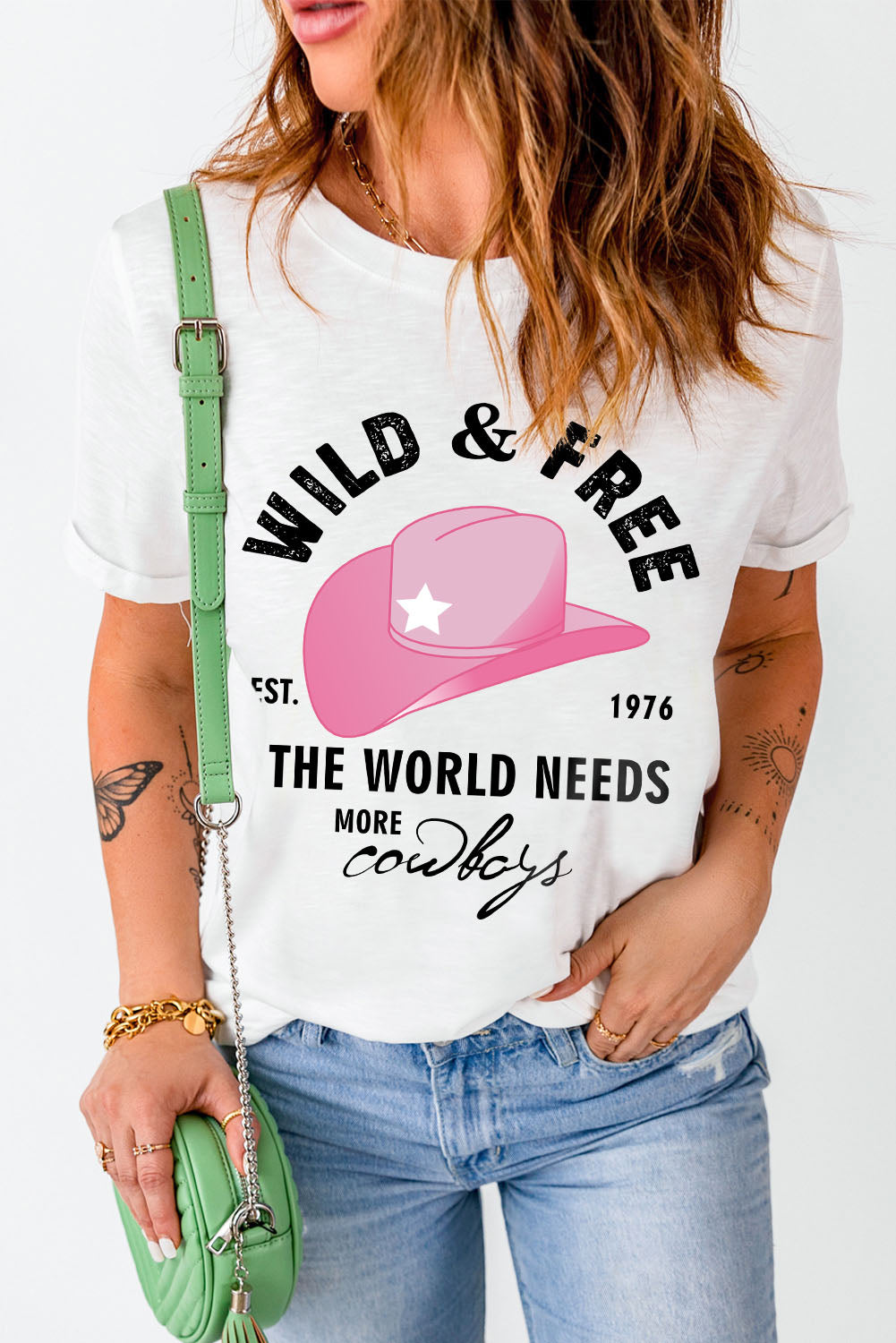 WILD&FREE Cowboys Fashion Graphic Tee