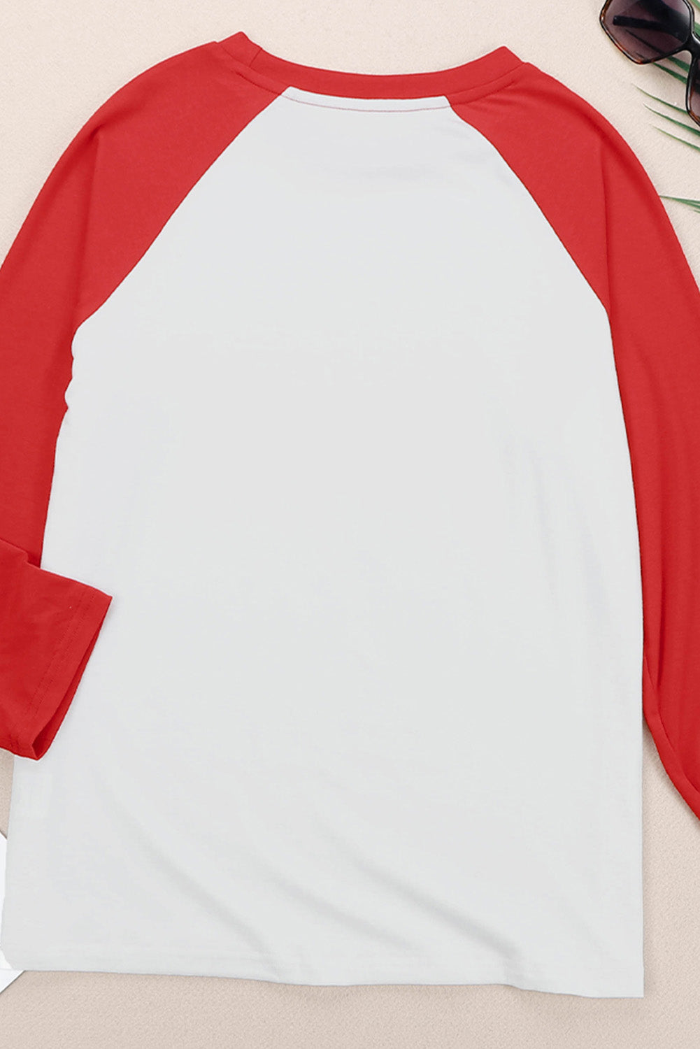 Merry CHRISTMAS Color Block Long Sleeve Top