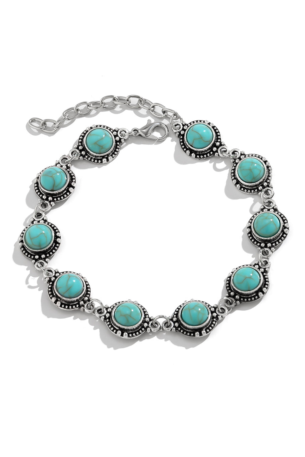 Mint Green Bohemia Natural Turquoise Anklet