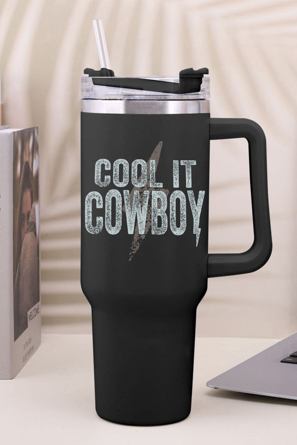 COOL IT COWBOY Lightning Print Stainless Steel Insulate Cup 40oz