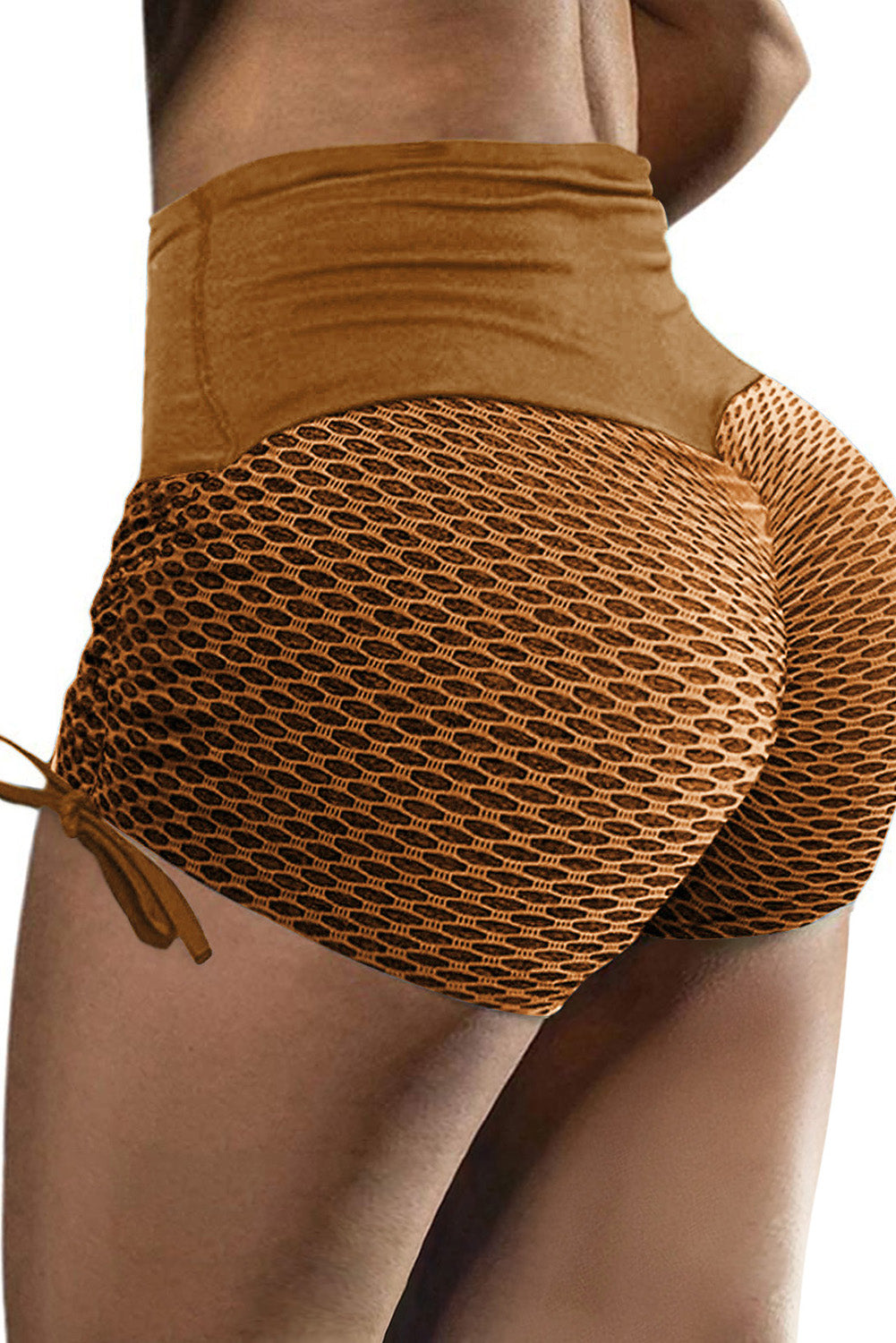 Side Drawstring Anti Cellulite High Waist Scrunch Butt Lift Shorts