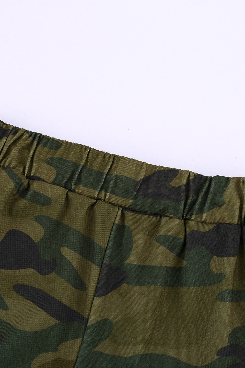 Camouflage Drawstring Casual Shorts