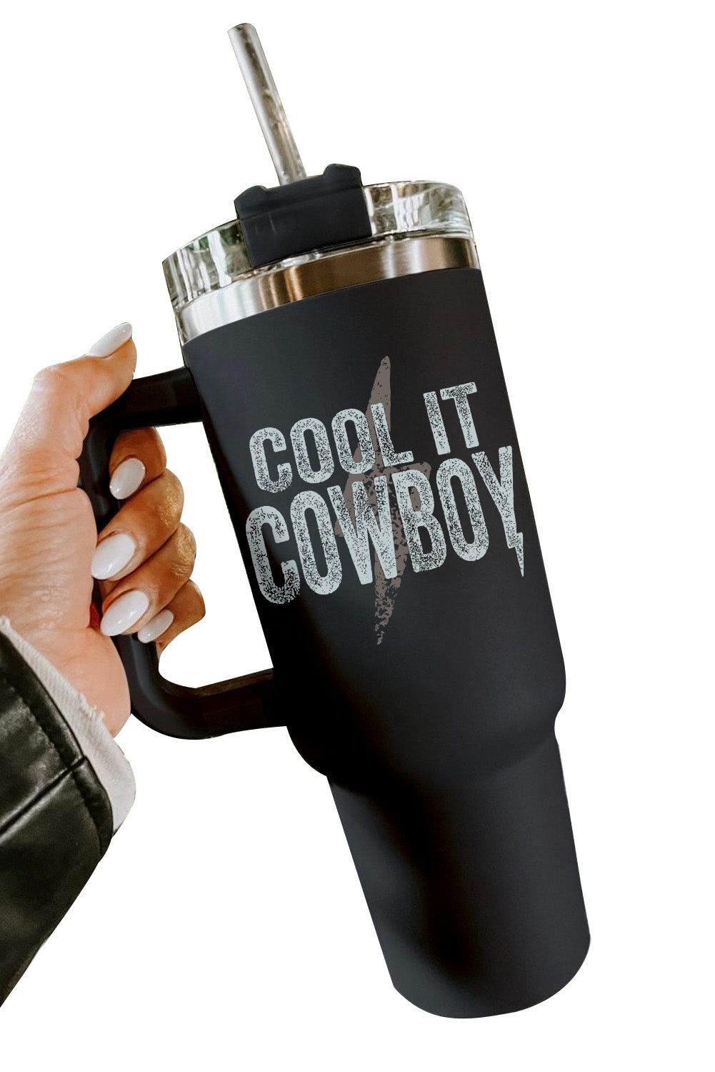 COOL IT COWBOY Lightning Print Stainless Steel Insulate Cup 40oz