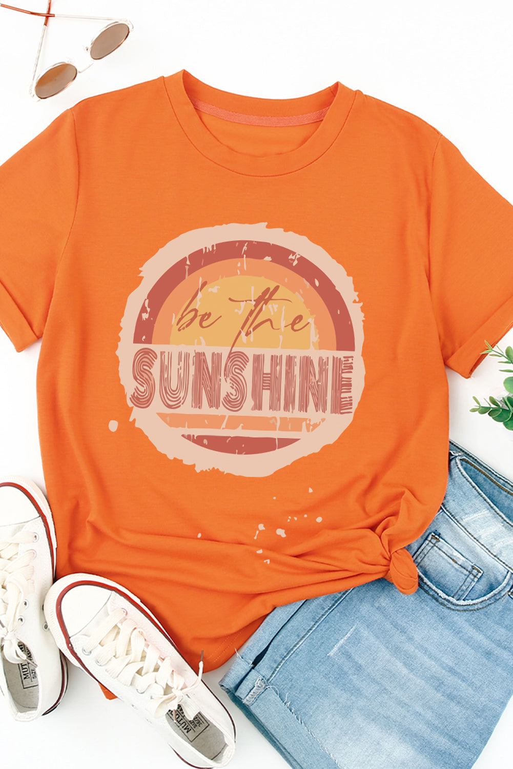 Be The Sunshine Graphic Print Crewneck T Shirt